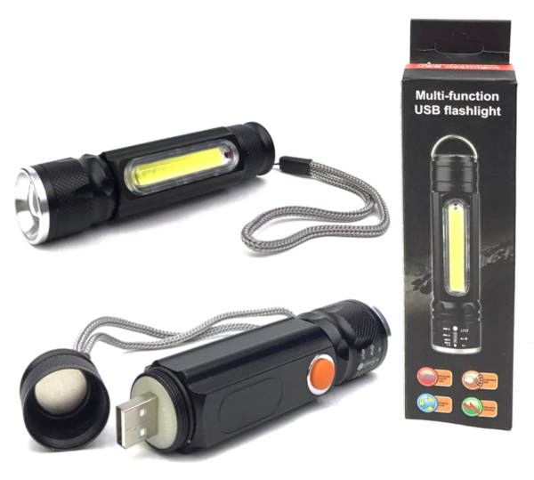 Multi Function USB Flashlight